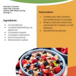 Printable A4 recipe cards featuring quick and healthy recipes, perfect for a balanced lifestyle from Culinary Food Hub