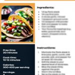 Printable A4 recipe cards featuring Italian, Mexican, Indian, and Thai recipes from Culinary Food Hub